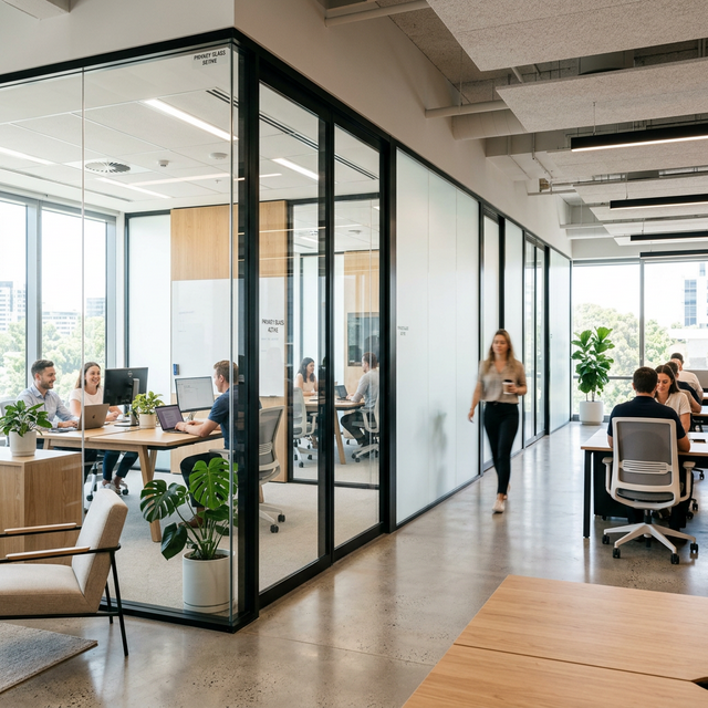 Vinilo inteligente Vinilum en espacio de coworking